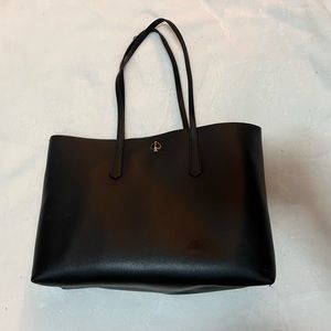 Black Kate Spade tote with wallet